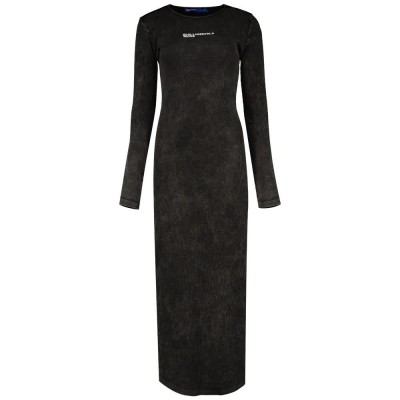 рокля,дамски,поли,и,рокли,karl,lagerfeld,a1w13005,long,sleeve,dress,black