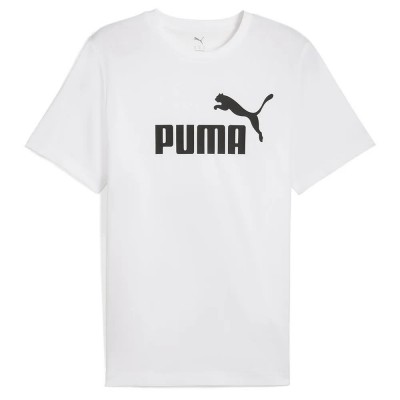 тениска,мъжки,тениски,puma,ess,n1,logo,short,sleeve,t,shirt,white