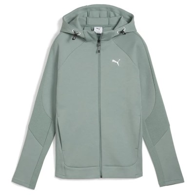 блуза,дамски,блузи,puma,evostripe,full,zip,sweatshirt,green,moon,(green)