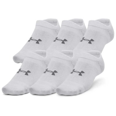 чорапи,мъжки,чорапи,under,armour,essential,no,show,socks,6,pairs,white