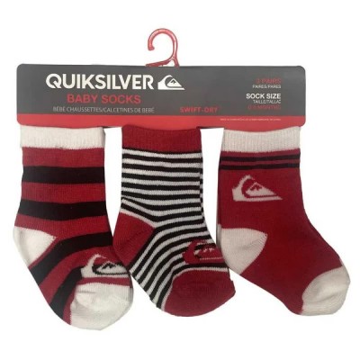 чорапи,детски,чорапи,quicksilver,inside,basic,7b515z,socks,3,pairs,red,(multicolor)