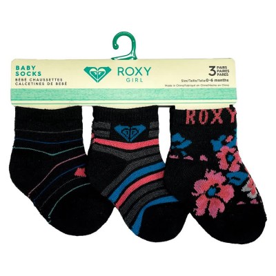 чорапи,детски,чорапи,roxy,inside,spark,logo,66094t,socks,3,pairs,black,(black,pink)