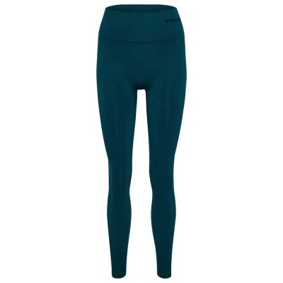 клин,дамски,клинове,дамски,чорапогащи,и,клинове,hummel,210492,seamless,high,waist,leggings,green,(6301)