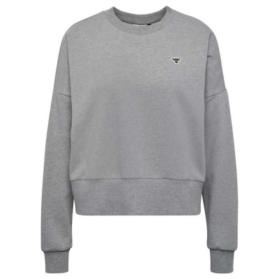 блуза,дамски,блузи,hummel,boxy,bee,sweatshirt,grey,melange,(grey)