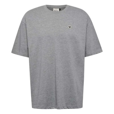 тениска,мъжки,тениски,hummel,loose,bee,short,sleeve,t,shirt,grey,melange,(grey)