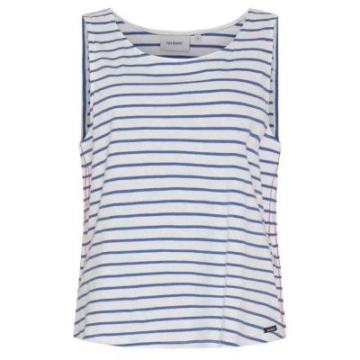 тениска,дамски,тениски,sea,ranch,taylor,sleeveless,t,shirt,white,(pearl,federal,blue)