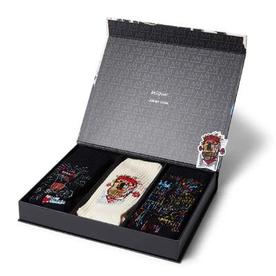 чорапи,мъжки,чорапи,jimmy,lion,athletic,basquiat,ii,crew,socks,3,pairs,black