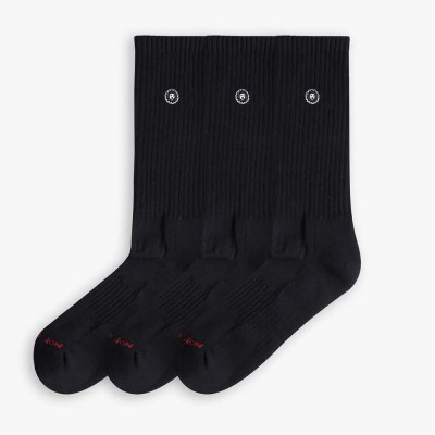чорапи,мъжки,чорапи,jimmy,lion,athletic,essentials,bundle,crew,socks,black,(black)