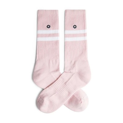 чорапи,мъжки,чорапи,дамски,чорапи,jimmy,lion,athletic,essentials,stripes,crew,socks,pink,(pink)