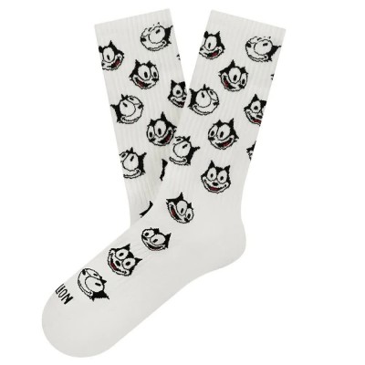чорапи,мъжки,чорапи,jimmy,lion,athletic,felix,smile,long,socks,white,(white)