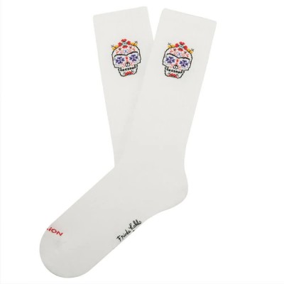 чорапи,мъжки,чорапи,jimmy,lion,athletic,frida,calavera,crew,socks,white,(white)