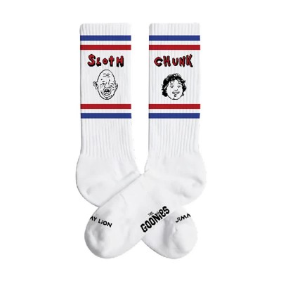 чорапи,мъжки,чорапи,jimmy,lion,athletic,sloth,and,chunk,crew,socks,white,(white)