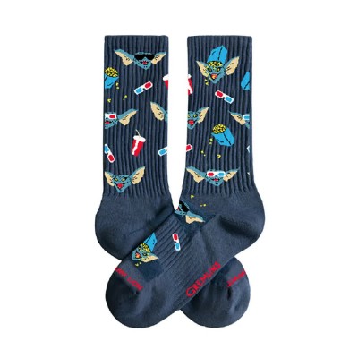 чорапи,мъжки,чорапи,jimmy,lion,athletic,stripe,parties,crew,socks,blue,(dark,blue)