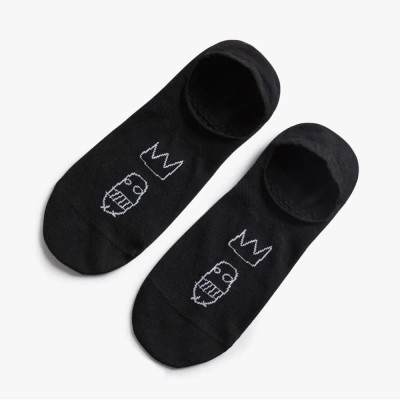 чорапи,мъжки,чорапи,jimmy,lion,basquiat,sugar,ray,no,show,socks,black,(black)