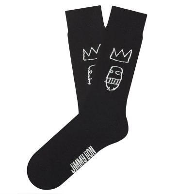 чорапи,мъжки,чорапи,jimmy,lion,basquiat,sugar,ray,robinson,crew,socks,black,(black)