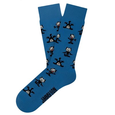 чорапи,мъжки,чорапи,jimmy,lion,felix,pattern,crew,socks,blue