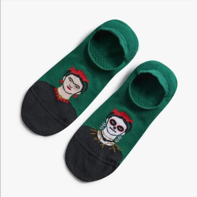 чорапи,мъжки,чорапи,jimmy,lion,frida,catrina,no,show,socks,green,(green)