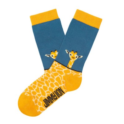 чорапи,детски,чорапи,jimmy,lion,giraffe,crew,socks,yellow,(yellow)