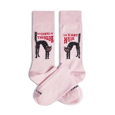 чорапи,мъжки,чорапи,jimmy,lion,le,chat,noir,crew,socks,pink,(pink)