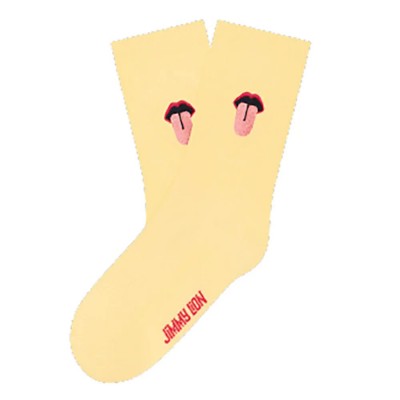 чорапи,дамски,чорапи,jimmy,lion,mouth,crew,socks,yellow,(yellow)