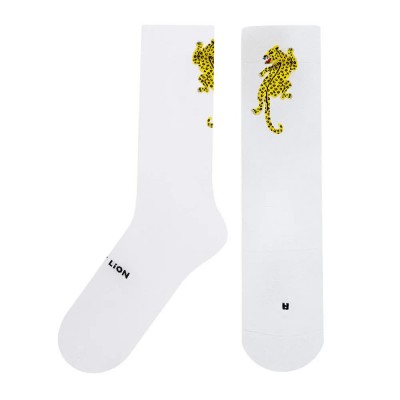 чорапи,мъжки,чорапи,jimmy,lion,performance,leopard,crew,socks,white,(white)