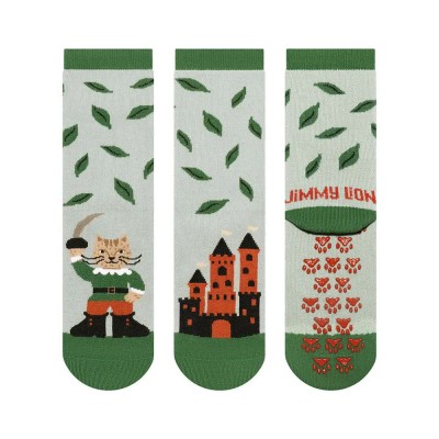 чорапи,детски,чорапи,jimmy,lion,puss,in,boots,socks,green,(light,green)