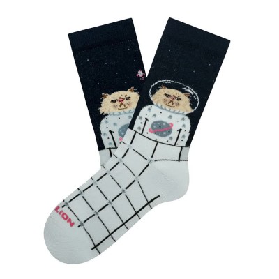 чорапи,детски,чорапи,jimmy,lion,space,cat,crew,socks,white,blue,(dark,blue)