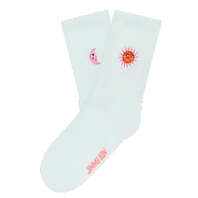 чорапи,дамски,чорапи,jimmy,lion,sun,&,moon,crew,socks,blue,(light,blue)