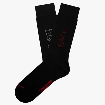 чорапи,мъжки,чорапи,jimmy,lion,the,shining,redrum,crew,socks,black,(black)