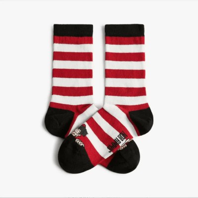 чорапи,детски,чорапи,jimmy,lion,wally,peek,a,boo,crew,socks,red,(white,+,red)
