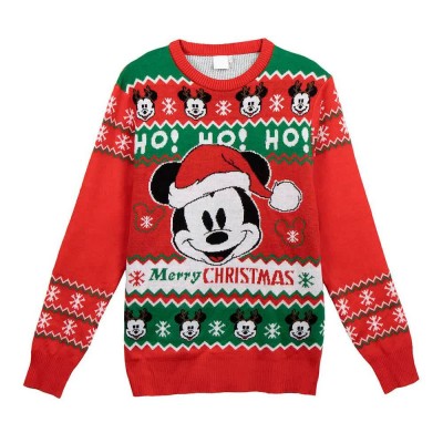 блуза,мъжки,пуловери,cerdá,christmas,mickey,sweater,red,(red)