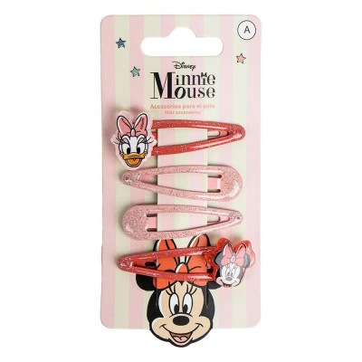 хигиена,аксесоари,disney,minnie,hair,clips,4,pieces,red,pink,(red,red)