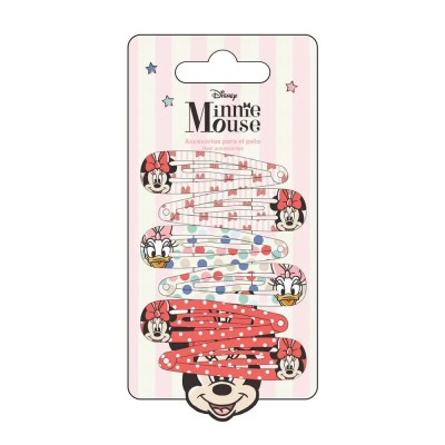 хигиена,аксесоари,disney,minnie,hair,clips,6,pieces,red,pink,(red)