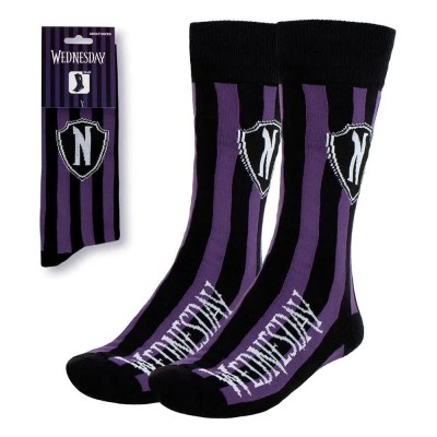 чорапи,мъжки,чорапи,cerdá,wednesday,socks,black,lilac,white,(black)