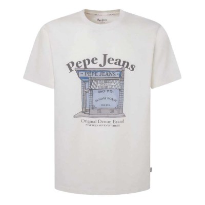 тениска,мъжки,тениски,pepe,jeans,aggo,short,sleeve,t,shirt,white,(off,white)