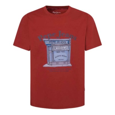 тениска,мъжки,тениски,pepe,jeans,aggo,short,sleeve,t,shirt,red,(ruby,red)