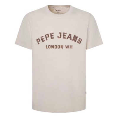 тениска,мъжки,тениски,pepe,jeans,aldridge,short,sleeve,t,shirt,ivory,white,(white)