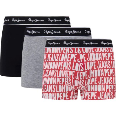 боксерки,мъжко,бельо,pepe,jeans,ao,logo,boxers,3,units,multicolor,(winter,red)