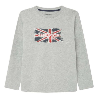 тениска,детски,тениски,pepe,jeans,clag,long,sleeve,t,shirt,grey,(marl,grey)