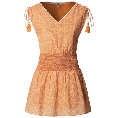 рокля,дамски,поли,и,рокли,pepe,jeans,estelle,dress,washed,orange,(orange)