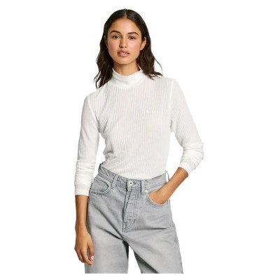 тениска,дамски,тениски,pepe,jeans,flory,long,sleeve,t,shirt,mousse,white,(white)