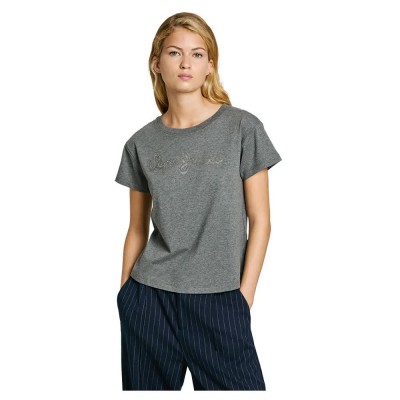 тениска,дамски,тениски,pepe,jeans,gaia,short,sleeve,t,shirt,grey,(dark,grey,marl)