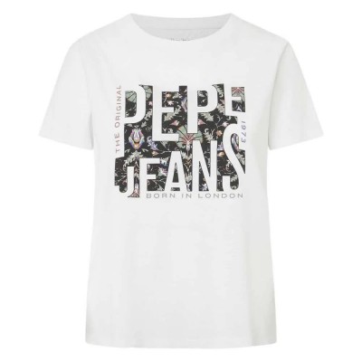тениска,дамски,тениски,pepe,jeans,gloria,short,sleeve,t,shirt,white