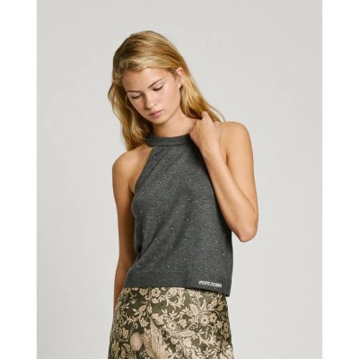 тениска,дамски,тениски,pepe,jeans,halo,sleeveless,t,shirt,grey