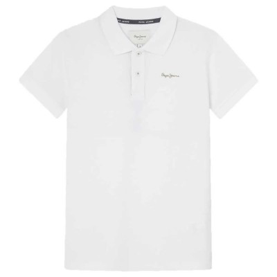 детски,блузи,с,яка,pepe,jeans,lance,short,sleeve,polo,white