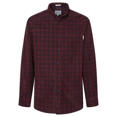 риза,с,дълъг,ръкав,мъжки,ризи,pepe,jeans,marel,long,sleeve,shirt,tibetan,red,(red)
