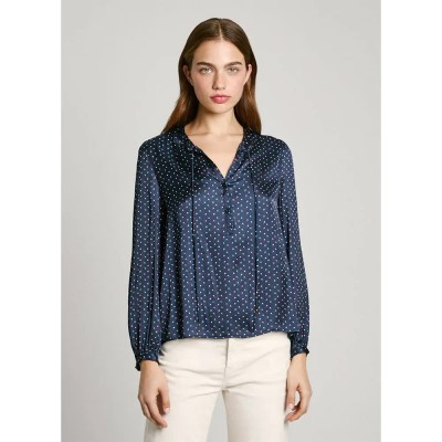 дамски,блузи,дамски,ризи,pepe,jeans,patricia,long,sleeve,blouse,blue