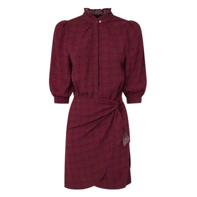 рокля,дамски,поли,и,рокли,pepe,jeans,picci,long,sleeve,short,dress,red
