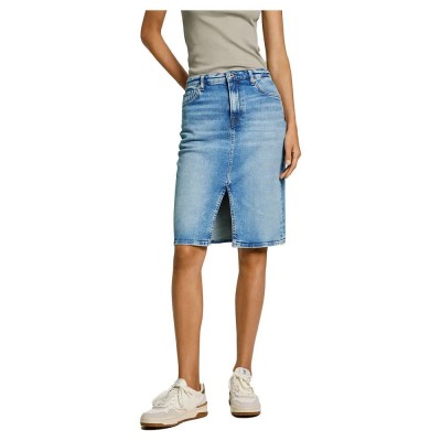 пола,дамски,поли,и,рокли,pepe,jeans,pl901182,midi,skirt,blue