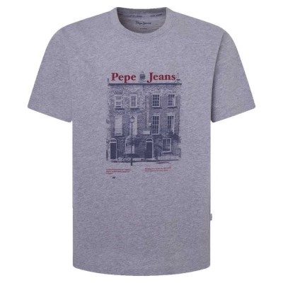тениска,мъжки,тениски,pepe,jeans,soren,short,sleeve,t,shirt,grey,(marl,grey)